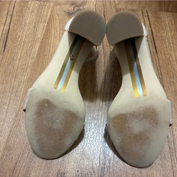 Sam Edelman Nude/Tan  Strappy Heels with Ankle Buckle 4 inch heels US 8M-EUR 38 - Picture 13 of 13